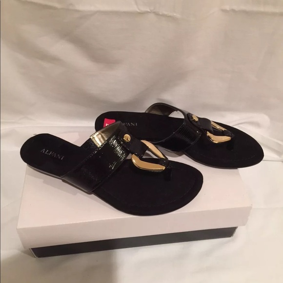 NEW The Alfani Forray Sandals SIZE 7, black - Picture 3 of 6